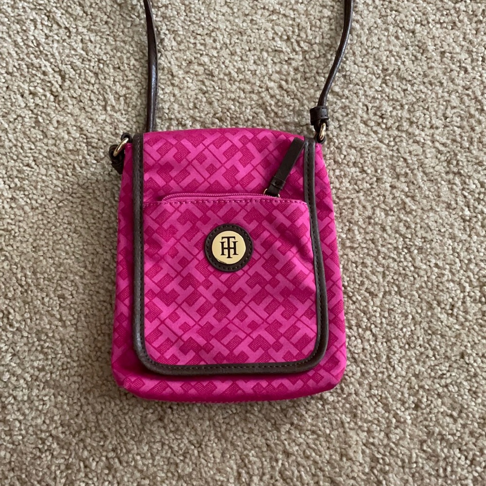 Tommy Hilfiger pink cross body purse